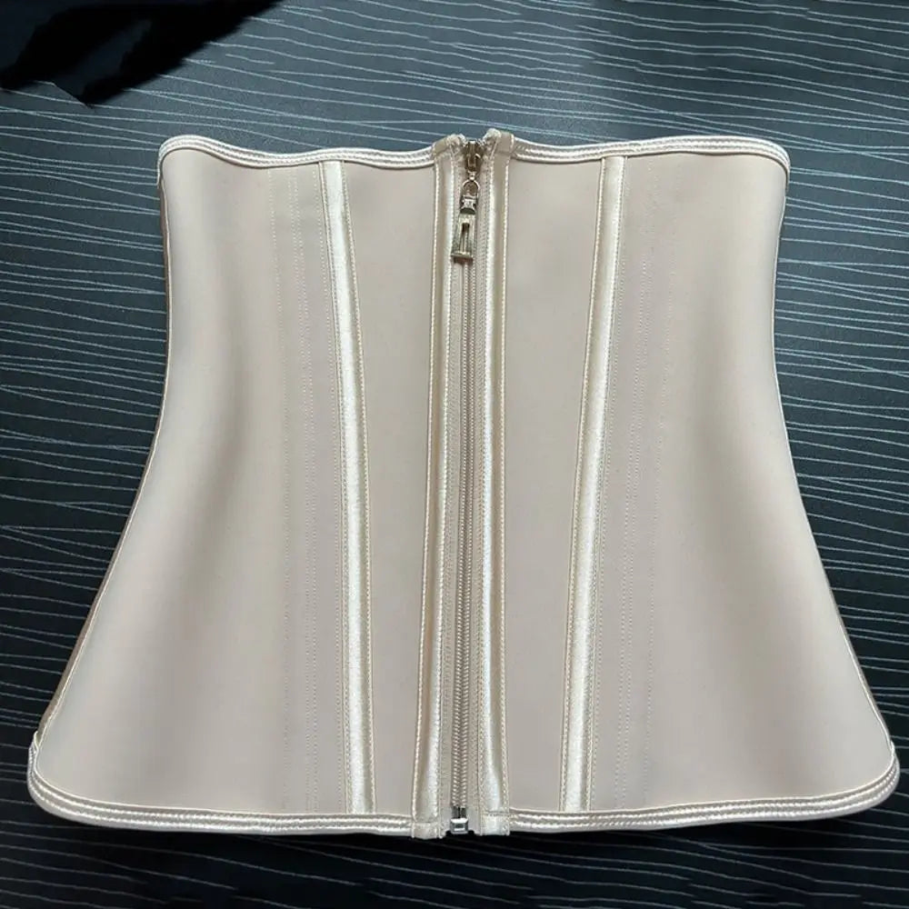 Waist Trainer Shapewear Tummy Control Seamless Women Fishbone Shapewear Belly Contracting Zipper Buckle