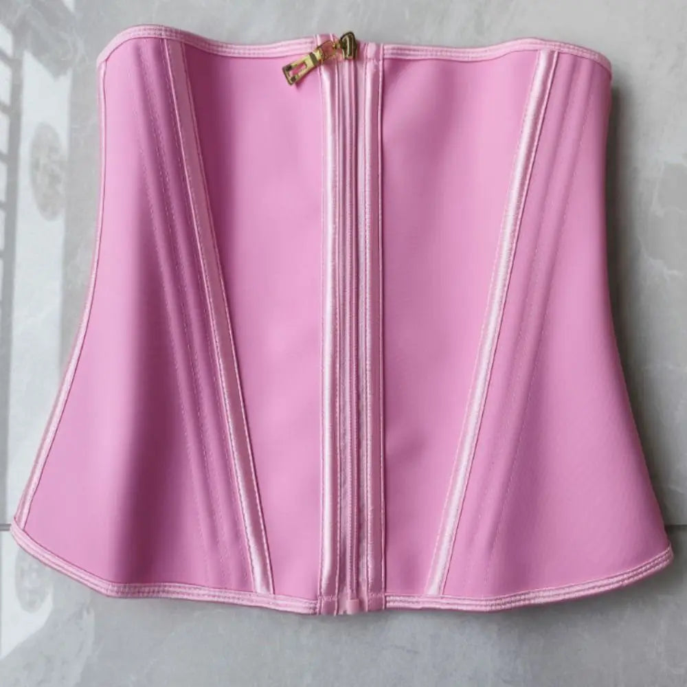 Waist Trainer Shapewear Tummy Control Seamless Women Fishbone Shapewear Belly Contracting Zipper Buckle