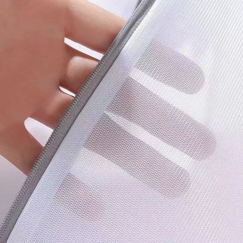 White Durable Large Washing Laundry Bag Mesh Organizer Net