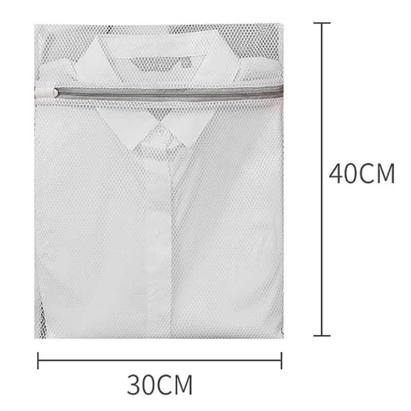 White Durable Large Washing Laundry Bag Mesh Organizer Net