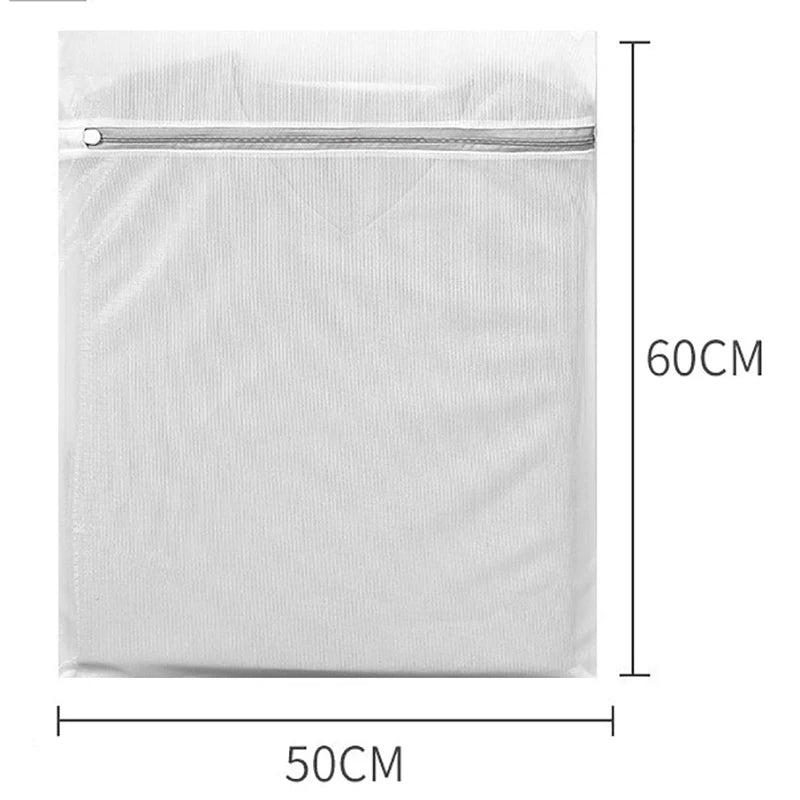 White Durable Large Washing Laundry Bag Mesh Organizer Net