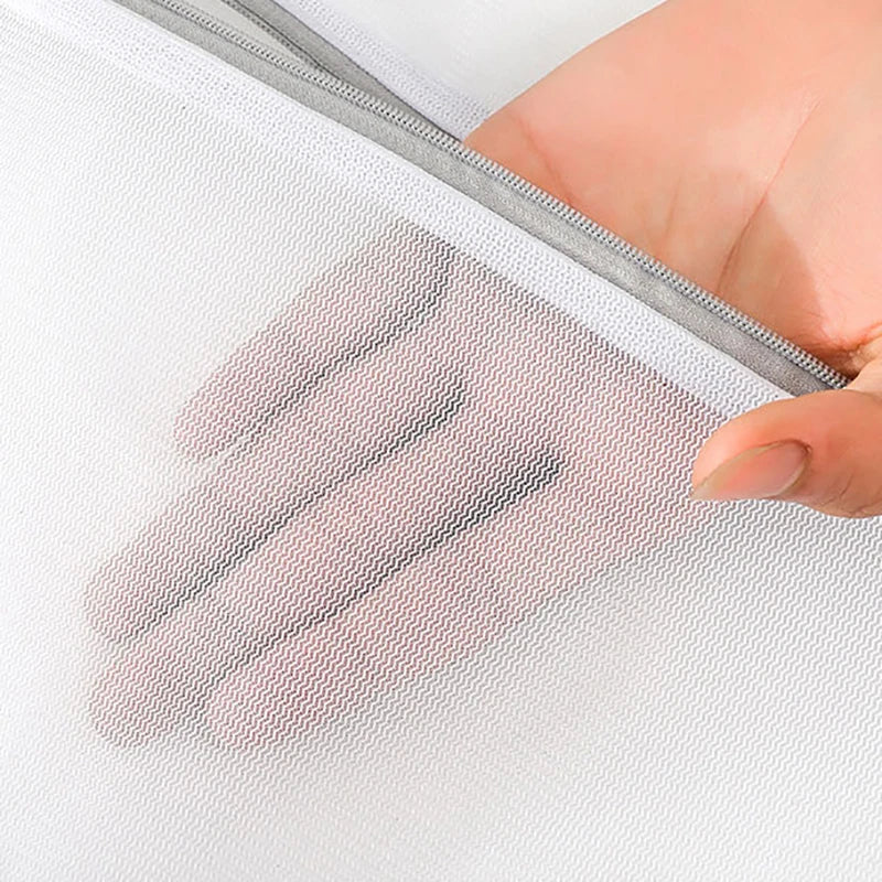 White Durable Large Washing Laundry Bag Mesh Organizer Net